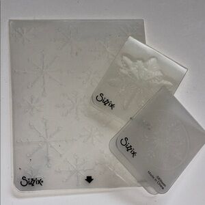 Sizzix Snowflake Embossing Folders Winter Snow Embossing Folder Set